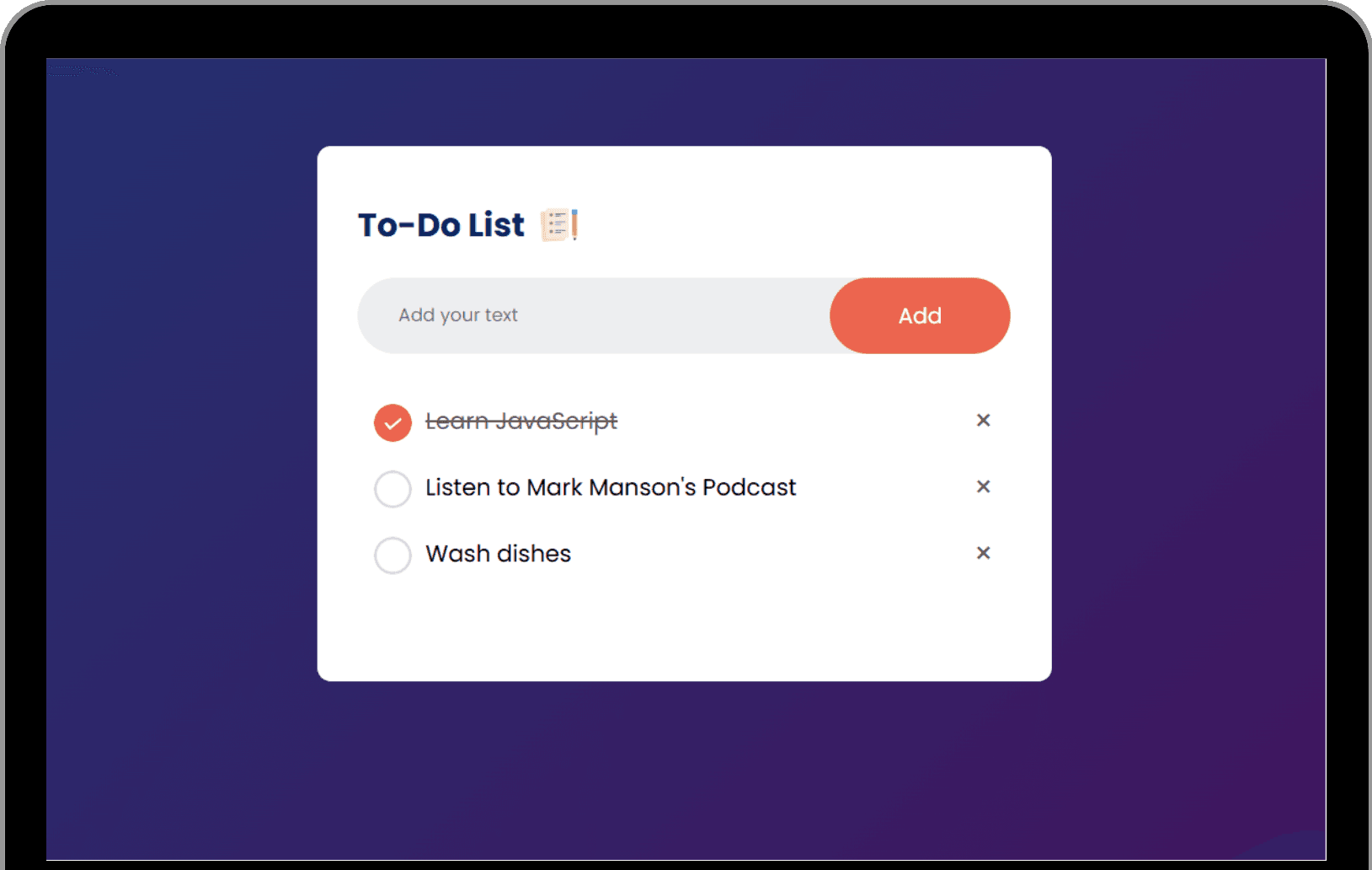 Simple Todo-List Webapp